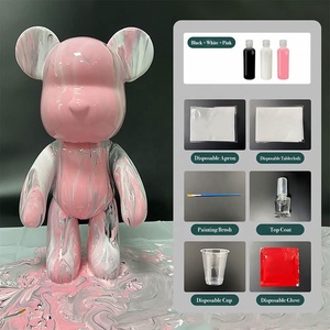 Juego de pintura Artelic, fluido de muñeca, pinturas acrílicas creativas, pintura de oso disponible, fluido de pintura acrílica para verter para arte - Product Image 4