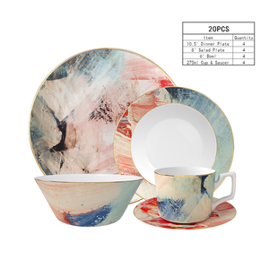 Romántico simple hueso fino porcelana platos de boda <span class=keywords><strong>loza</strong></span> China juegos de cena de lujo <span class=keywords><strong>para</strong></span> bodas - Product Image 1