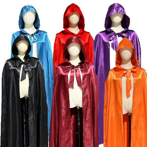 Атласный плащ с капюшоном для взрослых - Product Image 1