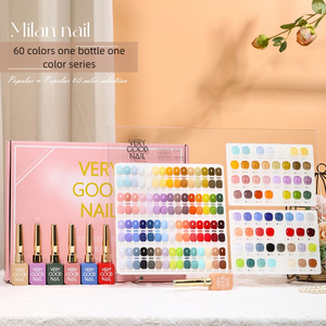 ชุดยาทาเล็บเจลยูวี 60 สี หนึ่งขวดหนึ่งสี พร้อมแผ่นโชว์สี  แบบลอกออกได้ ใช้กับหลอดไฟ LED สำหรับร้านทำเล็บ อุปกรณ์ทำเล็บเจล - Product Image 2