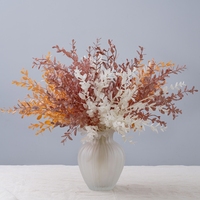 CL55004 Fleur Séchée Artificielle Chèvrefeuille Spray Bouquet Brindilles D'eucalyptus Mariage Anniversaire Pâques Décoration De Table De Noël