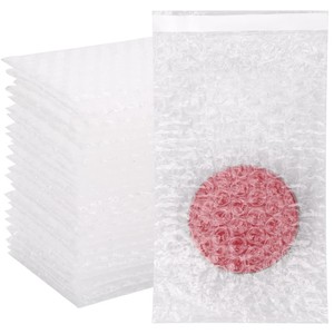 Sacs d'emballage personnalisés transparents à bulles auto-adhésifs, sacs à bulles transparents, emballage protecteur antichoc en plastique - Product Image 4