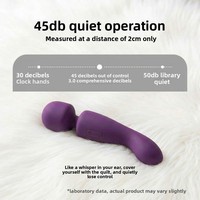 Vibrateur vaginal multifonctionnel à double tête, masseur de gland, modes multiples, rechargeable par USB, IPX6