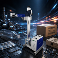 Nouvelle machine de marquage laser à fibre CNC de 30W, haute précision, style volant, AI/DXF pour la production en série, gravure de bijoux en acier et de bagues