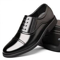 Chaussures habillées vintage en nylon pour hommes, style britannique, à bout pointu, avec trois œillets, tendance automne, pour affaires formelles