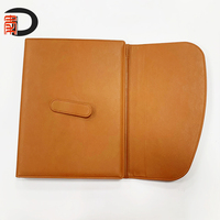 Fabricante de carpetas de archivos de cartera de cuero A4 PU de buena calidad, carpeta de cartera con calculadora y Bloc de notas