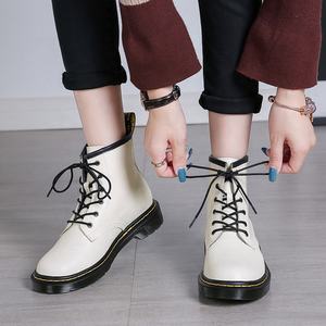 Botas de Piel de Becerro Estilo Británico, Cómodas, Resistentes al Desgaste, Impermeables, con Cordones, Punta Redonda, para Primavera e Invierno - Product Image 4