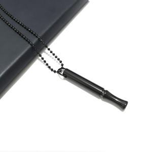 売れ筋ステンレス鋼呼吸瞑想落ち着いたストレス解消多用途ロングペンダントネックレス - Product Image 3