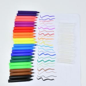 Ensemble de stylos de couleur lavables, non toxiques, à base d'eau, avec logo personnalisé, pour enfants, bricolage, peinture artistique, papeterie, cadeau, articles de papeterie - Product Image 3