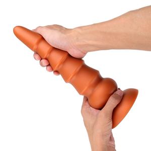 Plug pantat mainan seksi untuk wanita pria masturbasi <span class=keywords><strong>Vagina</strong></span> Super besar silikon Anal seks Dildo besar - Product Image 4