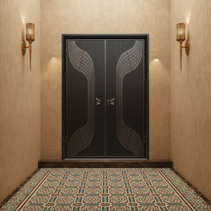 Puerta <span class=keywords><strong>Carmen</strong></span> de Aluminio Fundido Tallado - Product Image 2