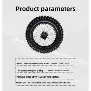 Llantas de Aluminio de Alta Calidad para Motocicletas Todoterreno, 14 Pulgadas, 1.85x14 Pulgadas, con Neumáticos Sin Cámara 90/100-14, Índice de Carga - Product Image 6
