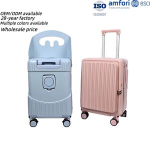 Nouveau Style Lazy Board-On Carry-On Spinner Bagages Anti-Vol Léger Bébé Pull-Along <span class=keywords><strong>Valise</strong></span> de Voyage pour Poussette pour Enfants - Product Image 1