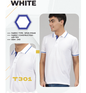 Camiseta de Tela Piqué Hilada Resistente para Hombre, 240 GSM, Tela Suave y Cómoda, Ideal para Verano, Informal, Oficina y Relajación - Product Image 2