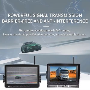 หน้าจอแยกแบบไร้สายดิจิตอลกันน้ำขนาด7นิ้วกล้องมองด้านหน้าฐานแม่เหล็กธนาคารพลังงานสำหรับรถยก - Product Image 5