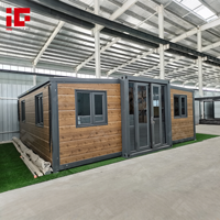 Maison en conteneur extensible en Australie petite maison préfabriquée pliante de 40 pieds avec salle de bain complète cabine modulaire