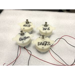 มอเตอร์ไฟฟ้าขนาดเล็ก ดีซี 12V 6V แบบแปรงถ่าน ความเร็วต่ำ สำหรับไฟเวที แสงดาวบนท้องฟ้า - Product Image 2