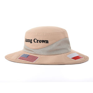 Chapeau seau de pêcheur couleur unie avec <span class=keywords><strong>corde</strong></span> BSCI OEM vente en gros personnalisé concepteur broderie logo qualité supérieure - Product Image 3