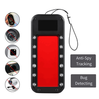 Hidden Camera Detector Anti Spy Finder Large Infrared Viewer and 12 Super Bright Red LEDs Counter Surveillance