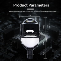 Projecteur LED de voiture 2,5 pouces à double faisceau, ampoule de phare haute puissance, feux de croisement et de route, Saison 05, 12V, universel, pour tuning et rétrofit