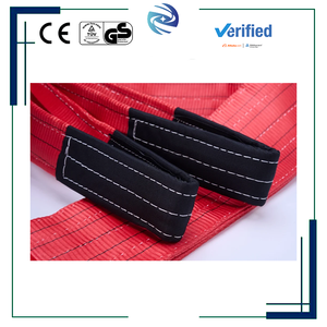 5T-10T 1-10M 강화형 이중 아이 루프 엔드 내구성 있는 폴리에스터 구조 5T 등급 하중 용량 웨빙 슬링 - Product Image 2