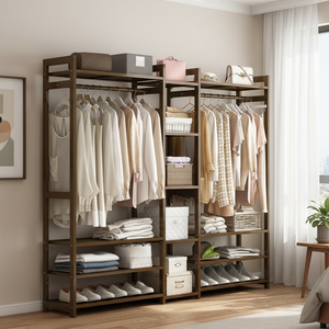 Porte-manteau moderne <span class=keywords><strong>pour</strong></span> la maison, chambre, salon, avec étagère, support multifonction <span class=keywords><strong>pour</strong></span> vêtements et sacs - Product Image 3