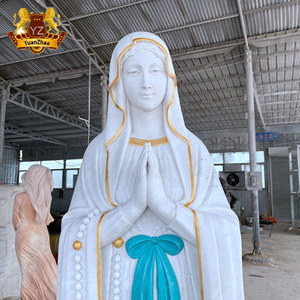 Décoration d'église personnalisée Religieux Catholique Grande Taille Figure Sculpture Jardin Marbre Notre-Dame <span class=keywords><strong>de</strong></span> <span class=keywords><strong>Lourdes</strong></span> Statue - Product Image 2