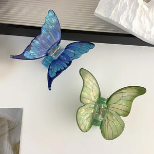 Pinza de Pelo Acrílica con Diseño de Mariposa Grande y Colorida, Súper Linda, Novedad 2024, Regalos para Mujeres y Niñas - Product Image 2