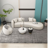 Ensemble de conception Simple de chaise de canapé de tissu d'arc de Style nordique pour la négociation simple ou sectionnelle de bureau de réception d'hôtel de petite famille