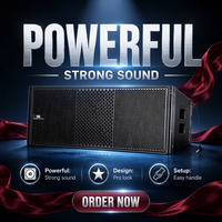 Enceinte Line Array active trois voies Leon Audio TORUS-208A, double 8 pouces, en bois, avec DSP intégré, pour scène professionnelle, concert, sonorisation PA