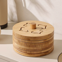 Tapis et sous-plats de cuisine en bambou personnalisés, antidérapants et anti-brûlure, avec isolation thermique pour casseroles et tables