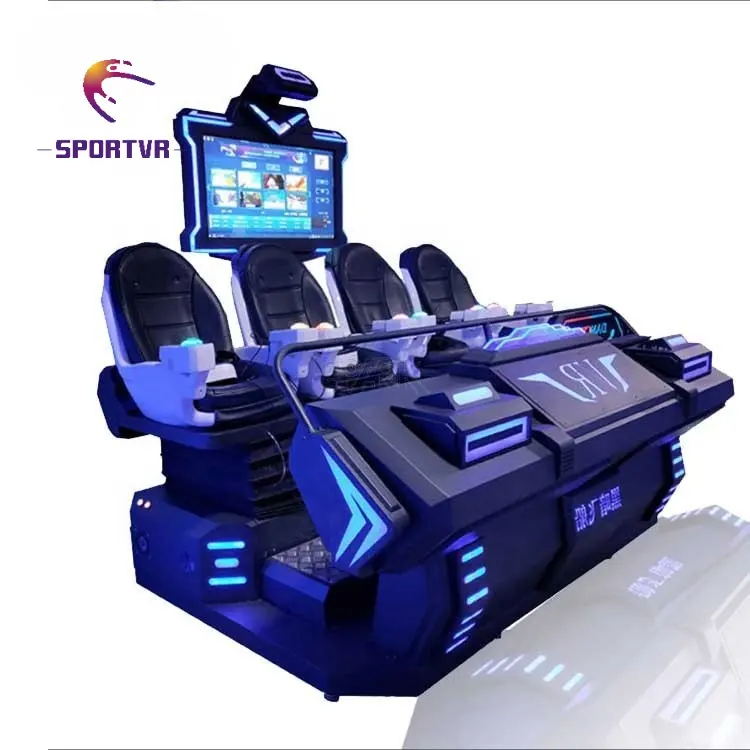 Fabriqué en Chine Chaise de sport dynamique de cinéma 4 places personnalisée Réalité virtuelle immersive 9D VR