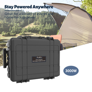 เครื่องกำเนิดไฟฟ้าแบบพกพา แบตเตอรี่ลิเธียม 3000W ชาร์จไฟได้ ใช้พลังงานแสงอาทิตย์ พร้อมคลื่นไซน์บริสุทธิ์ สำหรับใช้ในบ้าน นอกบ้าน และในรถยนต์ - Product Image 2