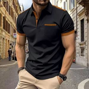 Camiseta <span class=keywords><strong>Polo</strong></span> para Hombre 2026, Manga Corta, Algodón/Poliéster, Colores Surtidos, Transpirable, Diseño Tejido con Patrón 3D - Product Image 2