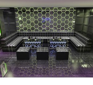 Asientos de Sofá para <span class=keywords><strong>Restaurante</strong></span> y Club Nocturno Estilo <span class=keywords><strong>Miami</strong></span>, Estándar Americano - Product Image 2