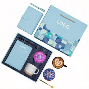 Coffret Cadeau Premium 5-en-1 : Carnet en Cuir, Mug en Céramique, Sous-Verre Caleidoscope, Stylo Métallique et Cuillère – Idéal pour Souvenir d'Entreprise - Product Image 4