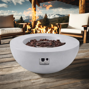 New Arrival Garden Patio Furniture Outdoor Set <strong>Round</strong> Natural Gas <strong>Fire</strong> <strong>Pit</strong> <strong>Table</strong> - Product Image 3