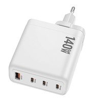 Chargeur mural léger et portable 140W GaN 3C1A PD 31 28V avec garantie de 4 ans pour ordinateurs portables, smartphones et tablettes