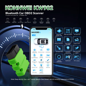 KONNWEI KW902 OBD2 Scanner per auto Bluetooth 5.2 olm OBDii EOBD può criticare il lettore di codici con Chip 25 k80 - Product Image 3