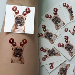 <span class=keywords><strong>Tatuajes</strong></span> Temporales Personalizados a Prueba de Agua para Niños, Pegatinas Extraíbles No Tóxicas, Retrato, Fiesta, Cumpleaños, Mascota, Foto, Aniversario - Product Image 3