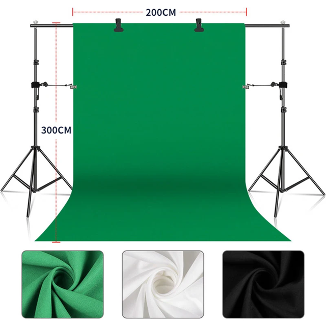 Photo Studio Support Photography Muslin Backdrops Background Stand Kit
