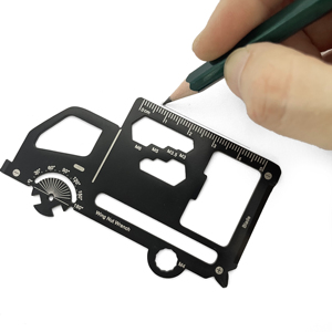 Tarjeta de Herramientas Multifunción 20 en 1 con Forma de Camioneta, Hecha de Acero Inoxidable Duradero, con Logotipo Personalizado, Ecológica, Marca <span class=keywords><strong>GM</strong></span>, Abrebotellas - Product Image 1