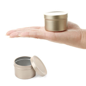 1oz 20oz 3oz 4oz decorativo oro plata cera de soja latas contenedor caja de lata de Metal personalizado redondo Metal lata vela tarros - Product Image 5