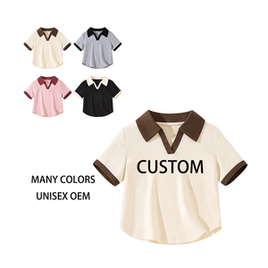 <strong>Clothing</strong> <strong>Manufacturers</strong>' New Arrivals High Quality 260g for Polo V-Neck Fashion Casual Summer T-Shirt Customized Loose Solid - Product Image 6