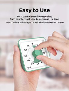 Temporizador Visual para Niños, Temporizadores de Cuenta Regresiva de 60 Minutos para el Aula, Oficina, Cocina con Funcionamiento Silencioso, Temporizador para Niños para la Enseñanza - Product Image 4