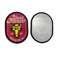 Écussons personnalisables en fer pour casque, logo aigle brodé, tissu de conception, insignes de broderie en forme d'ellipse