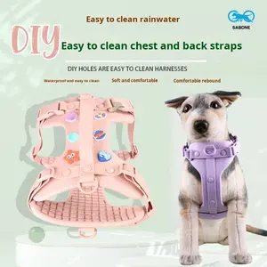 <span class=keywords><strong>Harness</strong></span> dada penghemat hidup <span class=keywords><strong>DIY</strong></span>, untuk kucing oranye terang Oxford XS terbuat dari busa lateks alami tahan bau - Product Image 4
