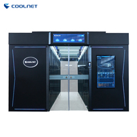 Centre de données modulaire préfabriqué tout-en-un Coolnet avec refroidissement en-rangée, armoire MetaRow 47U, surveillance DCIM intelligente, PUE réduit à 1.2