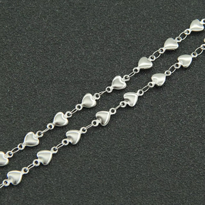 Standing Peach Heart Splicing Necklace, Hipster Stainless Steel Letter Pendant Collarbone Chain Tanjing - Product Image 4