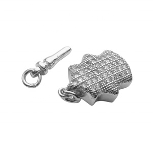 Fermoirs de bracelet de luxe en argent 925 plaqué or 14 carats, fermoirs à bascule irréguliers pour bijoux de printemps, fermoirs à grosse boucle pour bijoux de perles - Product Image 3